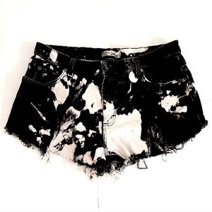 LEE RIDERS Distressed & Bleached Cut Off Shorts